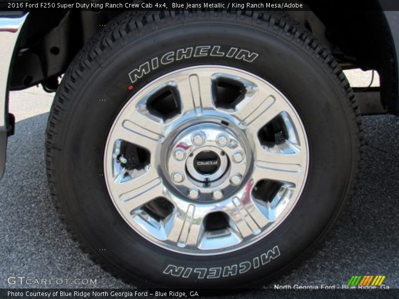 Blue Jeans Metallic / King Ranch Mesa/Adobe 2016 Ford F250 Super Duty King Ranch Crew Cab 4x4