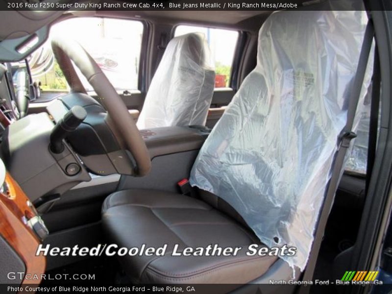 Blue Jeans Metallic / King Ranch Mesa/Adobe 2016 Ford F250 Super Duty King Ranch Crew Cab 4x4