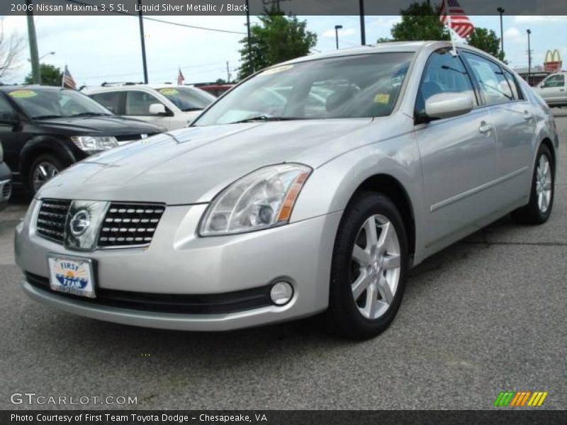 Liquid Silver Metallic / Black 2006 Nissan Maxima 3.5 SL