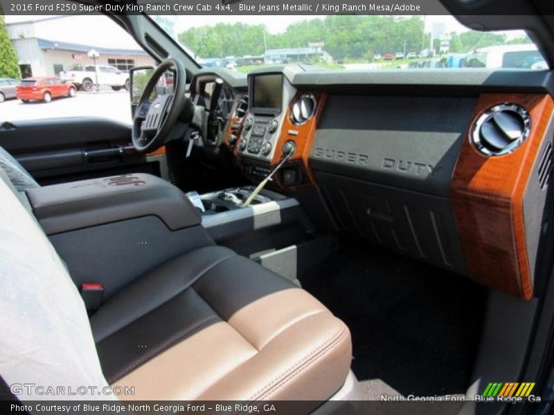 Blue Jeans Metallic / King Ranch Mesa/Adobe 2016 Ford F250 Super Duty King Ranch Crew Cab 4x4