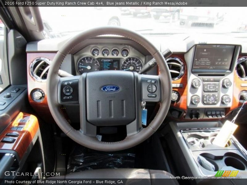 Blue Jeans Metallic / King Ranch Mesa/Adobe 2016 Ford F250 Super Duty King Ranch Crew Cab 4x4