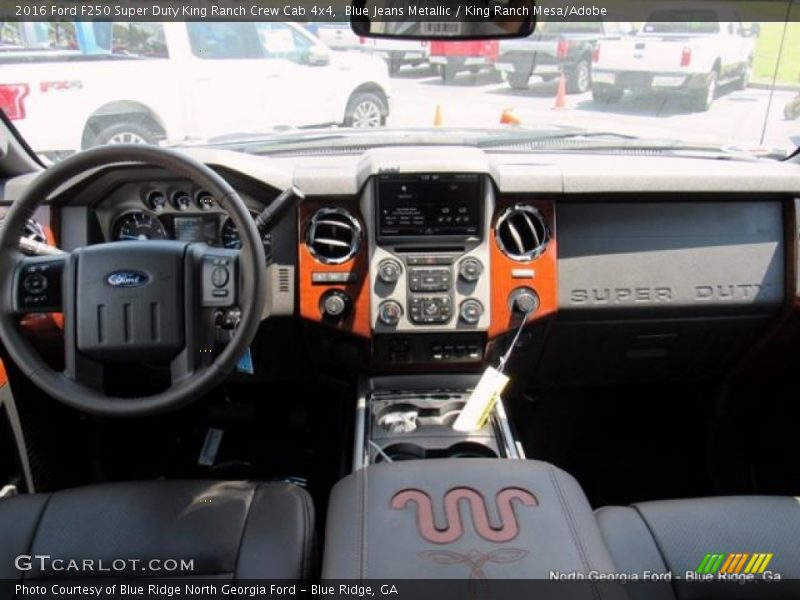 Blue Jeans Metallic / King Ranch Mesa/Adobe 2016 Ford F250 Super Duty King Ranch Crew Cab 4x4
