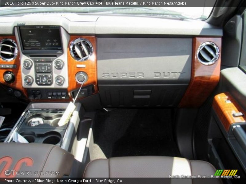 Blue Jeans Metallic / King Ranch Mesa/Adobe 2016 Ford F250 Super Duty King Ranch Crew Cab 4x4