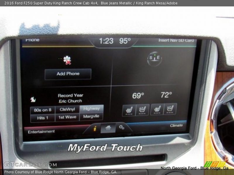 Blue Jeans Metallic / King Ranch Mesa/Adobe 2016 Ford F250 Super Duty King Ranch Crew Cab 4x4
