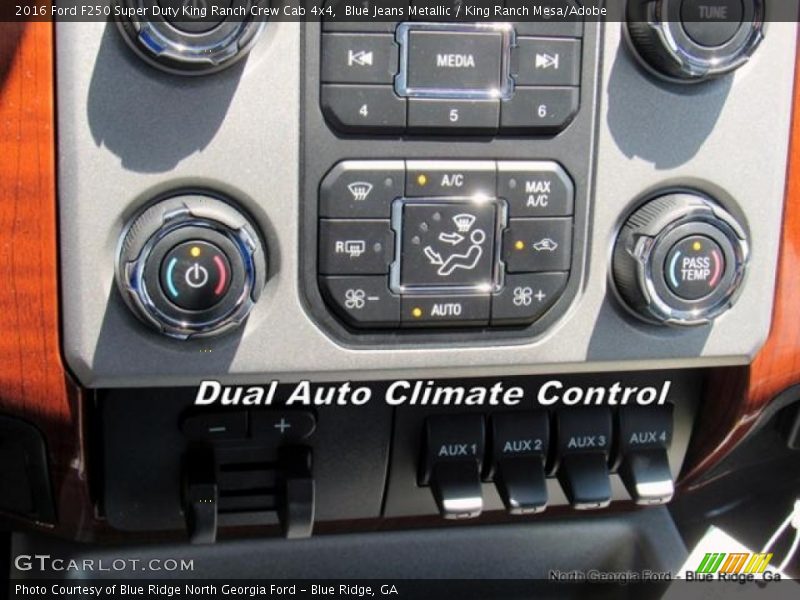 Blue Jeans Metallic / King Ranch Mesa/Adobe 2016 Ford F250 Super Duty King Ranch Crew Cab 4x4