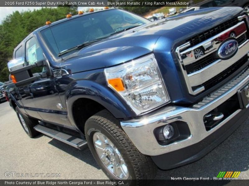 Blue Jeans Metallic / King Ranch Mesa/Adobe 2016 Ford F250 Super Duty King Ranch Crew Cab 4x4