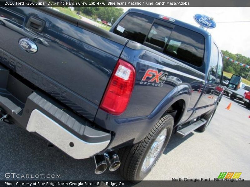 Blue Jeans Metallic / King Ranch Mesa/Adobe 2016 Ford F250 Super Duty King Ranch Crew Cab 4x4