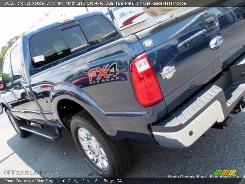 Blue Jeans Metallic / King Ranch Mesa/Adobe 2016 Ford F250 Super Duty King Ranch Crew Cab 4x4