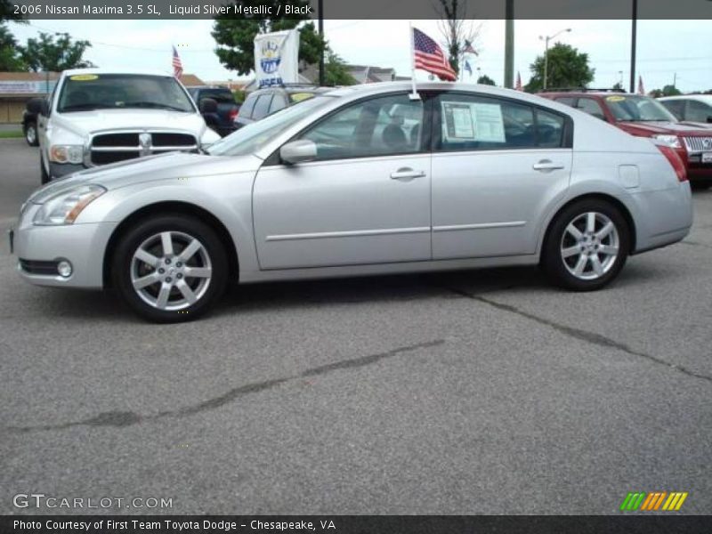 Liquid Silver Metallic / Black 2006 Nissan Maxima 3.5 SL