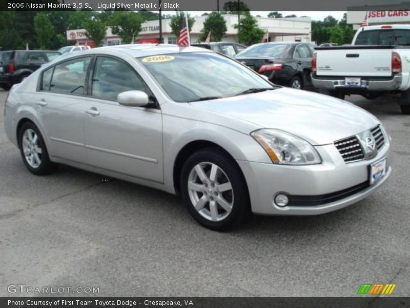 Liquid Silver Metallic / Black 2006 Nissan Maxima 3.5 SL