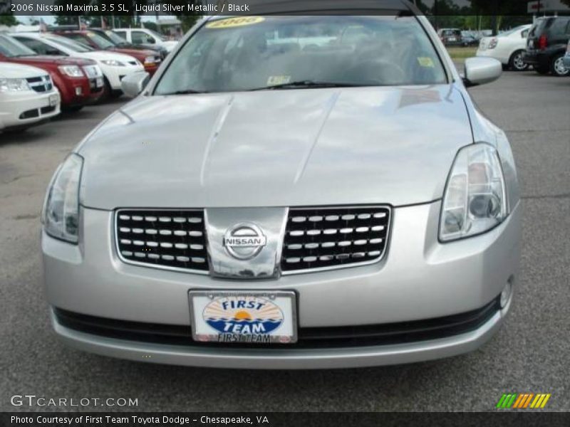 Liquid Silver Metallic / Black 2006 Nissan Maxima 3.5 SL