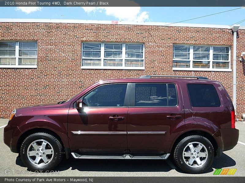 Dark Cherry Pearl / Black 2010 Honda Pilot Touring 4WD