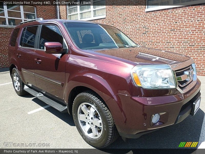 Dark Cherry Pearl / Black 2010 Honda Pilot Touring 4WD