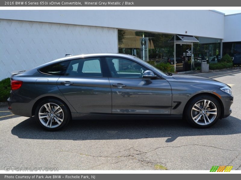 Mineral Grey Metallic / Black 2016 BMW 6 Series 650i xDrive Convertible
