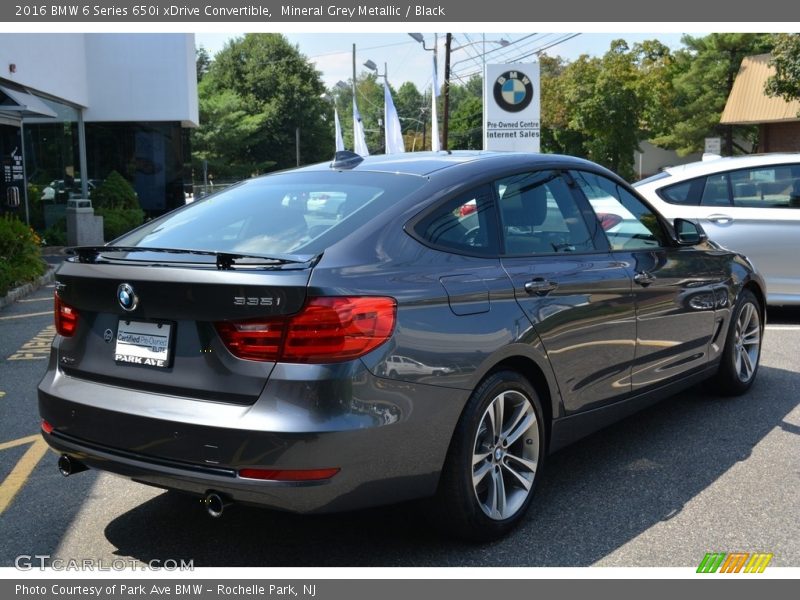 Mineral Grey Metallic / Black 2016 BMW 6 Series 650i xDrive Convertible