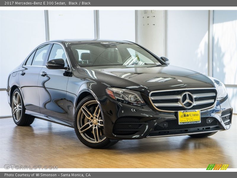 Black / Black 2017 Mercedes-Benz E 300 Sedan