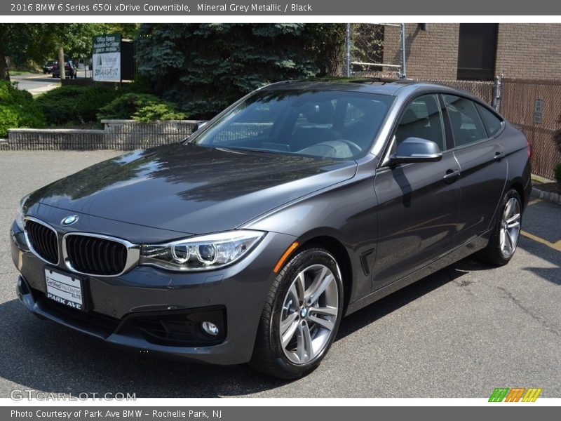 Mineral Grey Metallic / Black 2016 BMW 6 Series 650i xDrive Convertible