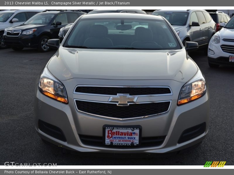 Champagne Silver Metallic / Jet Black/Titanium 2013 Chevrolet Malibu LS