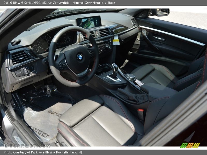 Mineral Grey Metallic / Black 2016 BMW 6 Series 650i xDrive Convertible