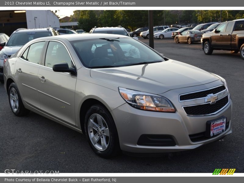 Champagne Silver Metallic / Jet Black/Titanium 2013 Chevrolet Malibu LS