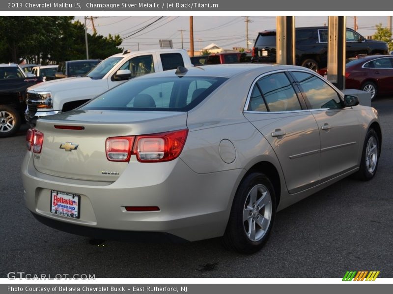 Champagne Silver Metallic / Jet Black/Titanium 2013 Chevrolet Malibu LS