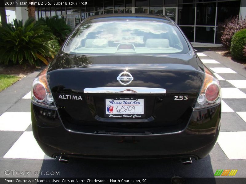 Super Black / Frost 2007 Nissan Altima 2.5 S
