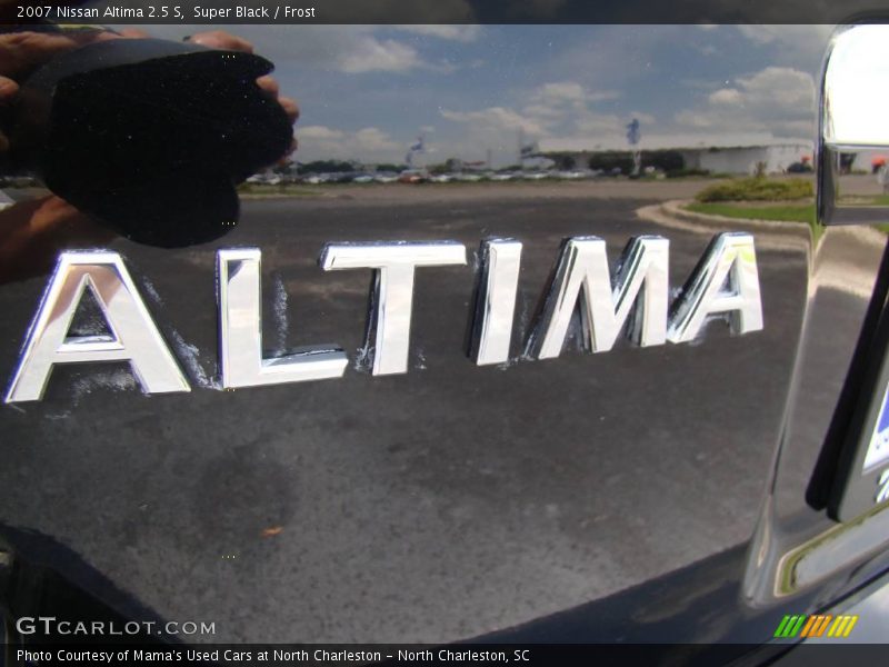 Super Black / Frost 2007 Nissan Altima 2.5 S