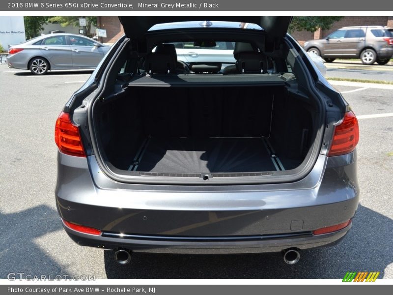 Mineral Grey Metallic / Black 2016 BMW 6 Series 650i xDrive Convertible