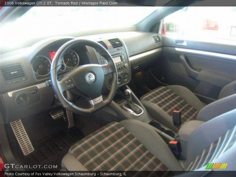 Tornado Red / Interlagos Plaid Cloth 2006 Volkswagen GTI 2.0T