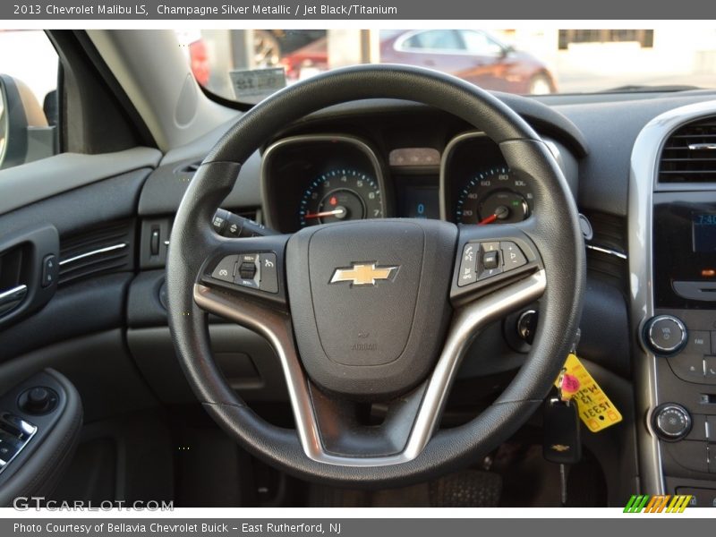 Champagne Silver Metallic / Jet Black/Titanium 2013 Chevrolet Malibu LS