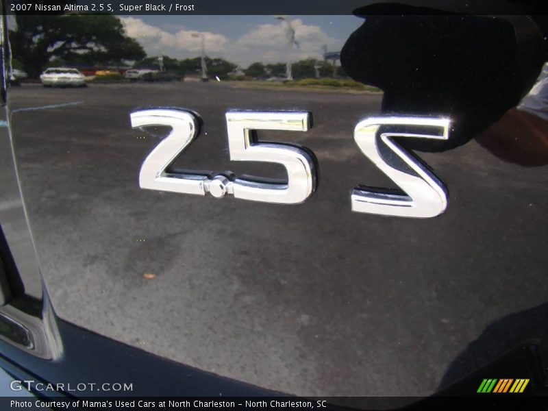 Super Black / Frost 2007 Nissan Altima 2.5 S