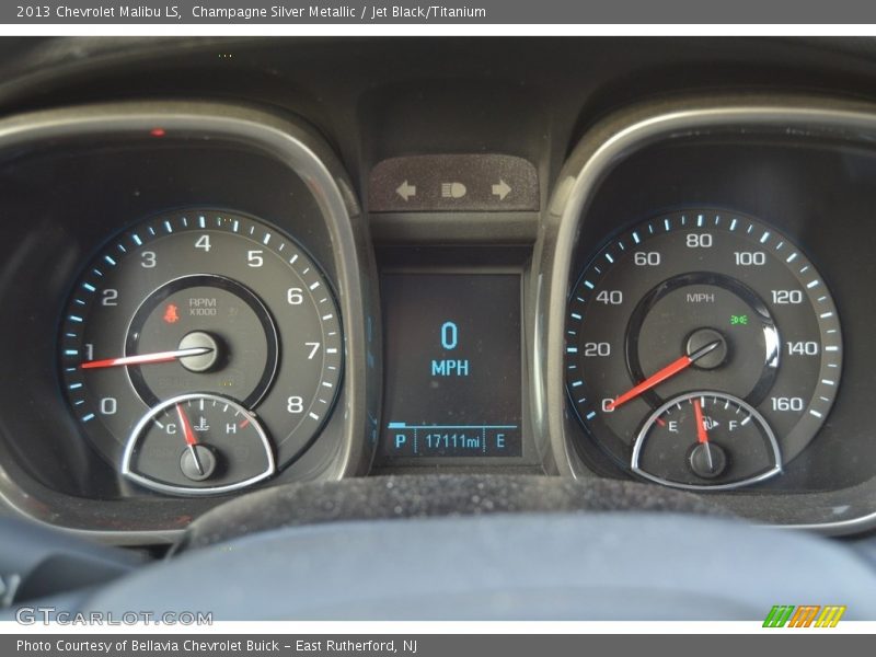 Champagne Silver Metallic / Jet Black/Titanium 2013 Chevrolet Malibu LS
