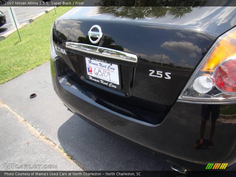 Super Black / Frost 2007 Nissan Altima 2.5 S