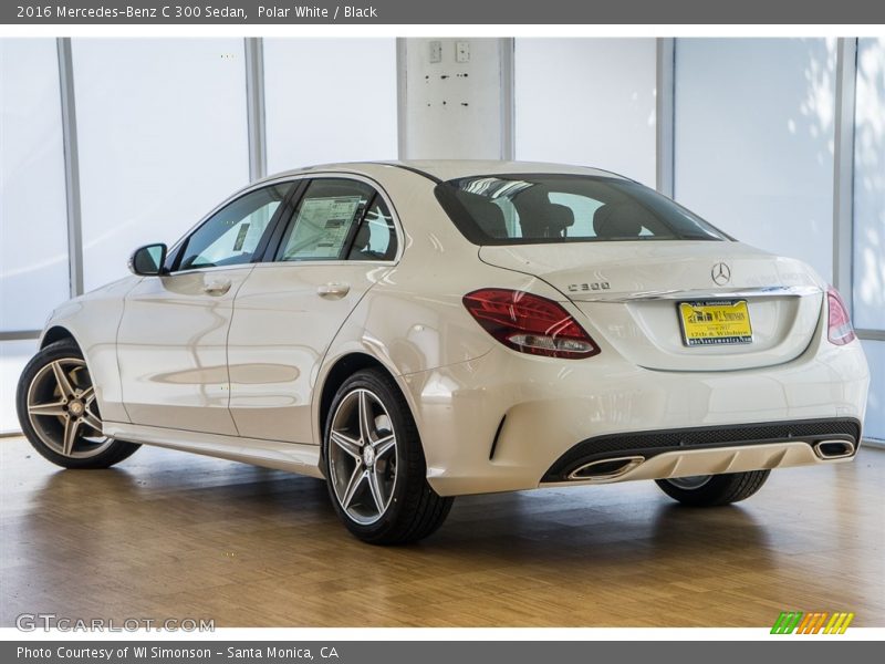 Polar White / Black 2016 Mercedes-Benz C 300 Sedan