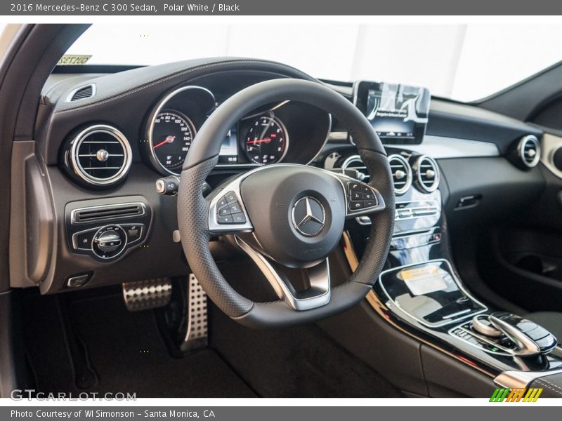 Polar White / Black 2016 Mercedes-Benz C 300 Sedan