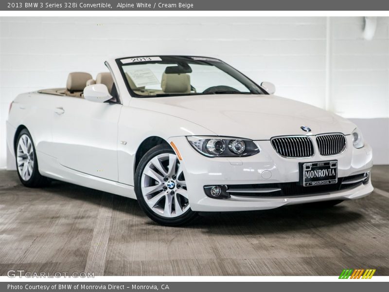 Alpine White / Cream Beige 2013 BMW 3 Series 328i Convertible