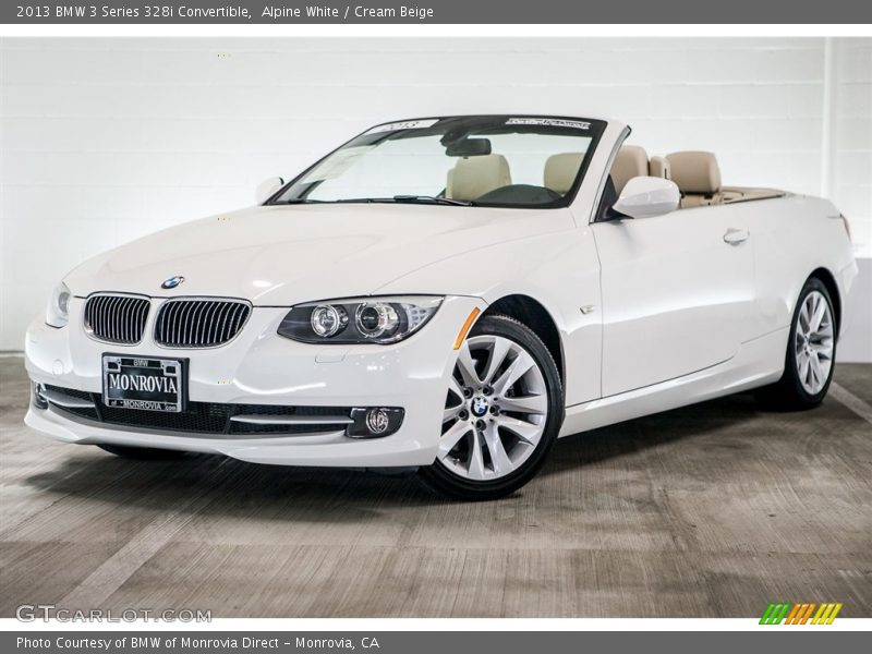 Alpine White / Cream Beige 2013 BMW 3 Series 328i Convertible