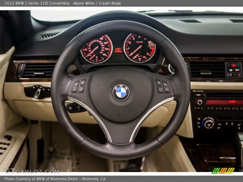 Alpine White / Cream Beige 2013 BMW 3 Series 328i Convertible