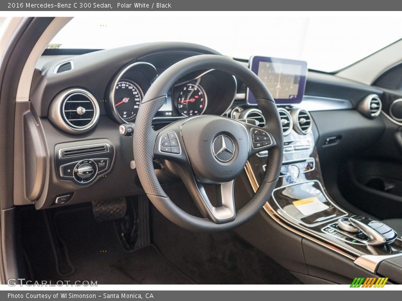Polar White / Black 2016 Mercedes-Benz C 300 Sedan