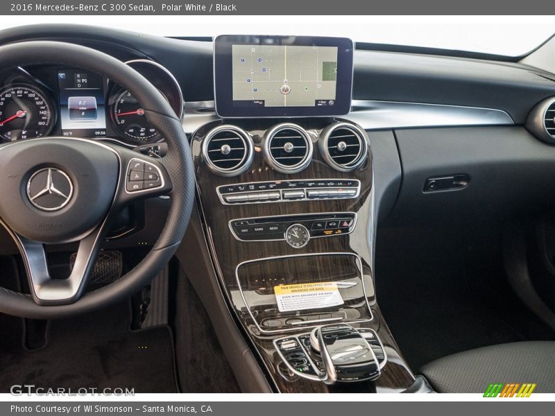 Polar White / Black 2016 Mercedes-Benz C 300 Sedan