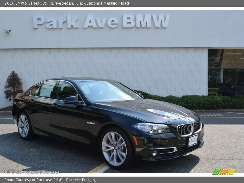 Black Sapphire Metallic / Black 2016 BMW 5 Series 535i xDrive Sedan