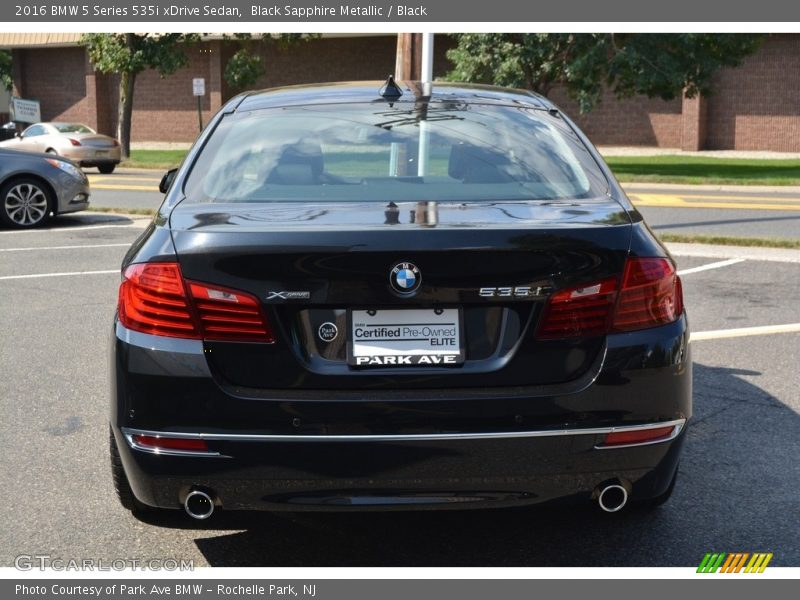 Black Sapphire Metallic / Black 2016 BMW 5 Series 535i xDrive Sedan