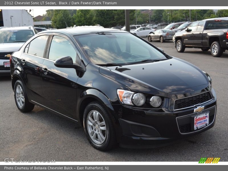 Black / Dark Pewter/Dark Titanium 2012 Chevrolet Sonic LT Sedan