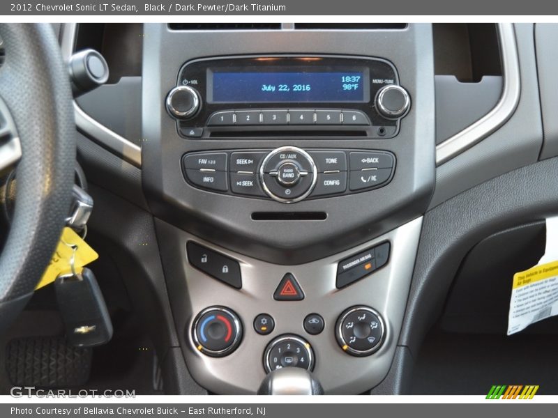 Black / Dark Pewter/Dark Titanium 2012 Chevrolet Sonic LT Sedan
