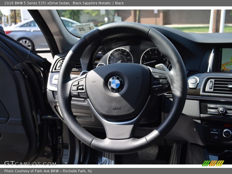 Black Sapphire Metallic / Black 2016 BMW 5 Series 535i xDrive Sedan