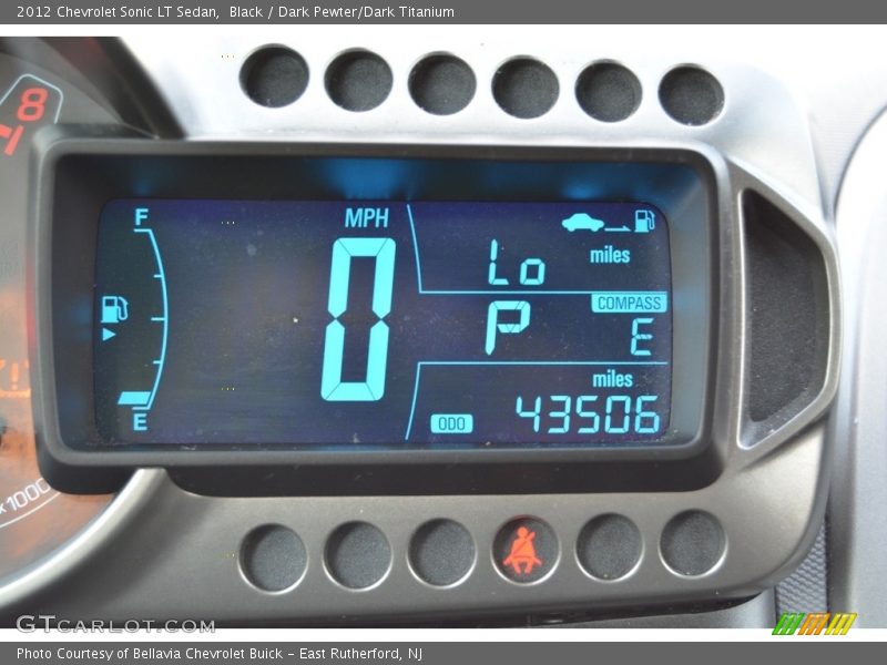 Black / Dark Pewter/Dark Titanium 2012 Chevrolet Sonic LT Sedan