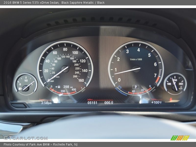 Black Sapphire Metallic / Black 2016 BMW 5 Series 535i xDrive Sedan
