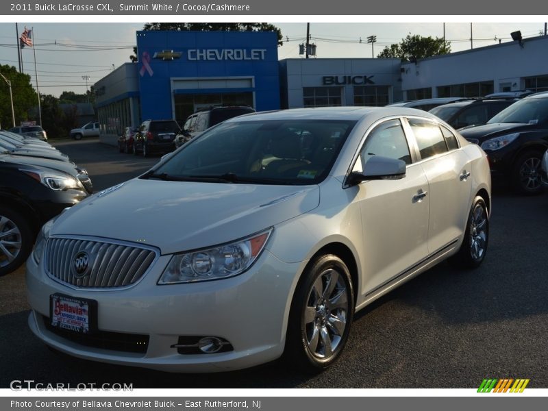 Summit White / Cocoa/Cashmere 2011 Buick LaCrosse CXL