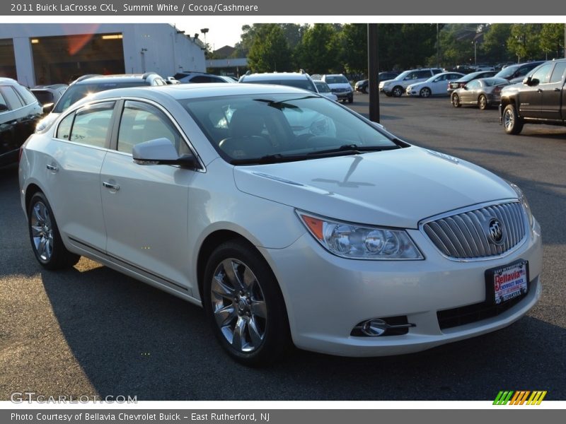 Summit White / Cocoa/Cashmere 2011 Buick LaCrosse CXL