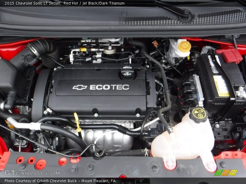 Red Hot / Jet Black/Dark Titanium 2015 Chevrolet Sonic LT Sedan